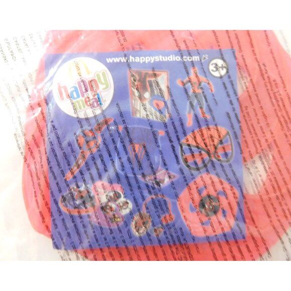 Spider-Man Red Flying Disc McDonalds Happy Meal Toy 2014 Sealed Collectible - Picture 4 of 4